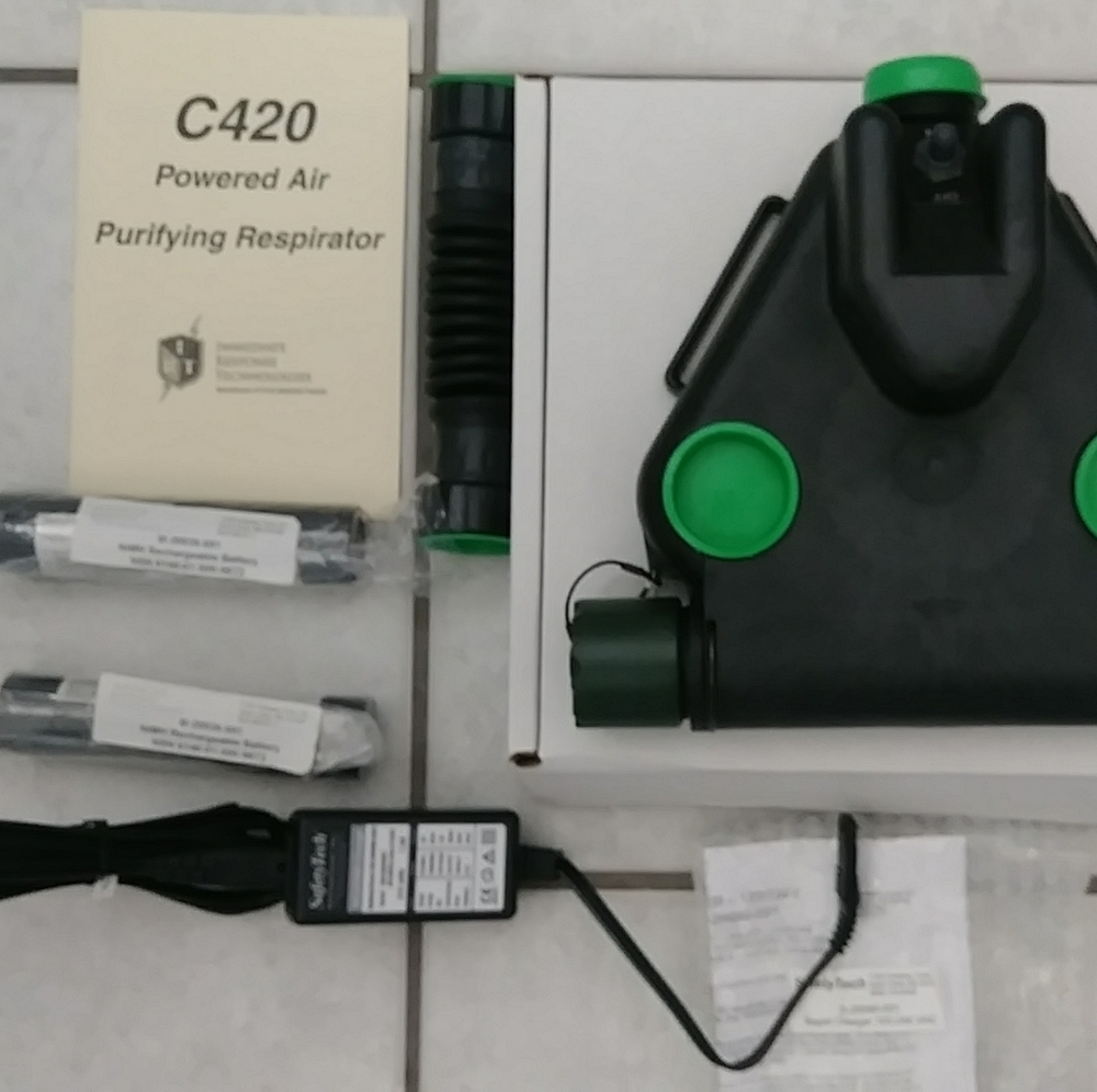 USGI Safetytech PAPR C420 blower unit m40 gas mask military CBRN NBC Dev…